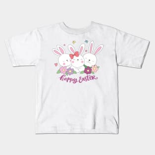 Easter Bunnies Kids T-Shirt